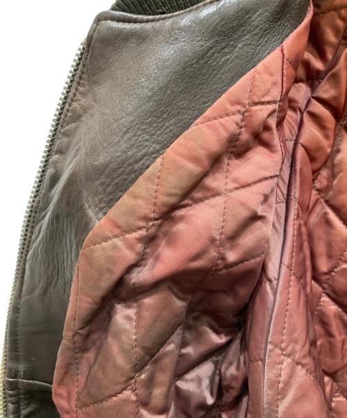 AVIREX（アヴィレックス）AVIREX (アヴィレックス) レザージャケット ブラウン サイズ:SIZE Mの古着・服飾アイテム