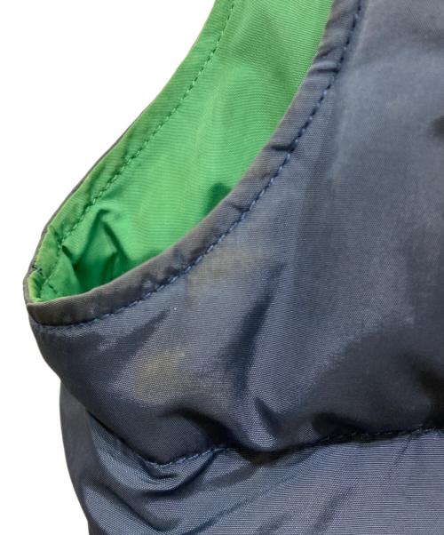 RRL（ダブルアールエル）RRL (ダブルアールエル) レザー切替リバーシブルダウンベスト ネイビー×ブラウン サイズ:SIZE Sの古着・服飾アイテム
