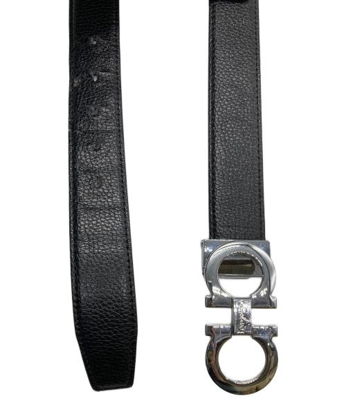 Salvatore Ferragamo（サルヴァトーレ フェラガモ）Salvatore Ferragamo (サルヴァトーレ フェラガモ) ガンチーニレザーベルト ブラックの古着・服飾アイテム