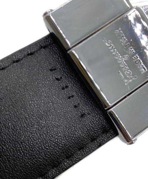Salvatore Ferragamo（サルヴァトーレ フェラガモ）Salvatore Ferragamo (サルヴァトーレ フェラガモ) ガンチーニレザーベルト ブラックの古着・服飾アイテム