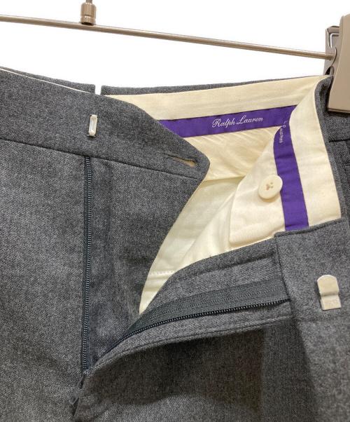 RALPH LAUREN Purple Label（ラルフ ローレン パープル レーベル）RALPH LAUREN PURPLE LABEL (ラルフ ローレン パープル レーベル) ウールスラックス グレー サイズ:SIZE 30の古着・服飾アイテム