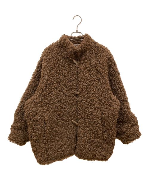 CLANE（クラネ）CLANE (クラネ) カールファーショートコート ブラウン サイズ:SIZE 1の古着・服飾アイテム