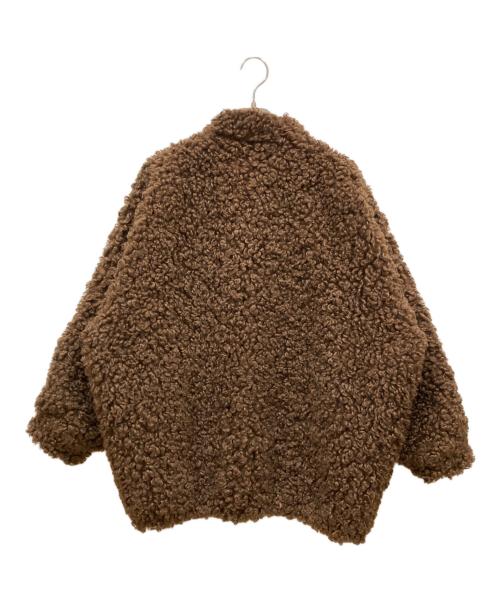 CLANE（クラネ）CLANE (クラネ) カールファーショートコート ブラウン サイズ:SIZE 1の古着・服飾アイテム