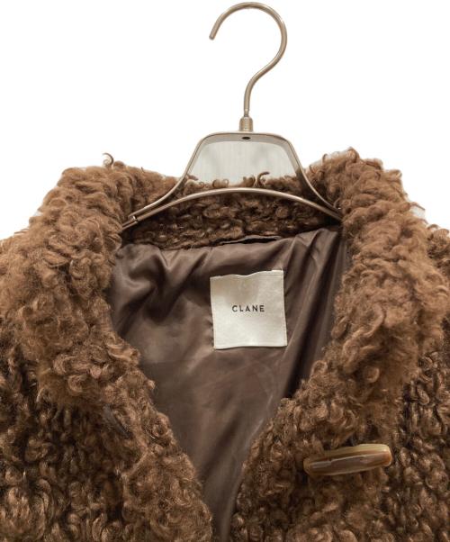CLANE（クラネ）CLANE (クラネ) カールファーショートコート ブラウン サイズ:SIZE 1の古着・服飾アイテム