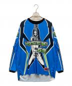 Hysteric Glamourヒステリックグラマー）の古着「HIGH VOLTAGE T-SHIRT」｜ブルー