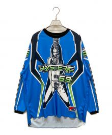 Hysteric Glamour（ヒステリックグラマー）の古着「HIGH VOLTAGE T-SHIRT」｜ブルー