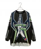 Hysteric Glamourヒステリックグラマー）の古着「HIGH VOLTAGE T-SHIRT」｜ブラック