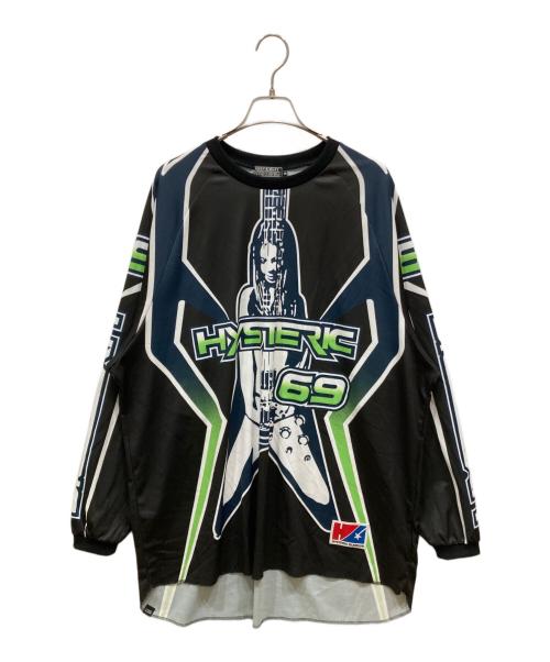 Hysteric Glamour（ヒステリックグラマー）Hysteric Glamour (ヒステリックグラマー) HIGH VOLTAGE T-SHIRT ブラック サイズ:SIZE XLの古着・服飾アイテム