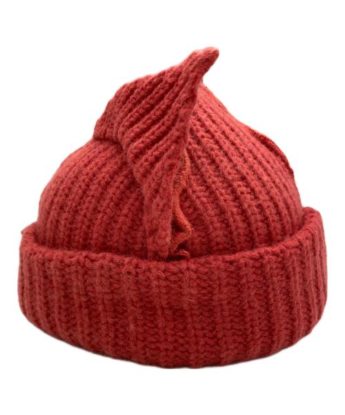 CHARLES JEFFREY LOVERBOY（チャールズ ジェフリー ラバーボーイ）CHARLES JEFFREY LOVERBOY (チャールズ ジェフリー ラバーボーイ) CHUNKY EARS BEANIE レッドの古着・服飾アイテム