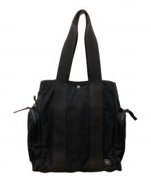 PORTER（ポーター）の古着「FACE  TOTE BAG」｜ブラック
