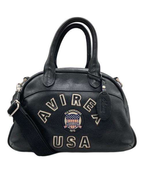 AVIREX（アヴィレックス）AVIREX (アヴィレックス) BULTO-VARSITY MINI BOSTON BAG 2WAY ブラックの古着・服飾アイテム