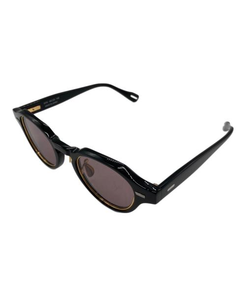 YUICHI TOYAMA.（ユウイチトヤマ）YUICHI TOYAMA. (ユウイチトヤマ) サングラス ブラック×ゴールド サイズ:SIZE 46□23 148の古着・服飾アイテム