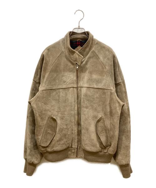 THE FOX COLLECTION（ザフォックス コレクション）the fox collection (ザフォックス コレクション) スタンドカラーレザージャケット ベージュ サイズ:SIZE XLの古着・服飾アイテム