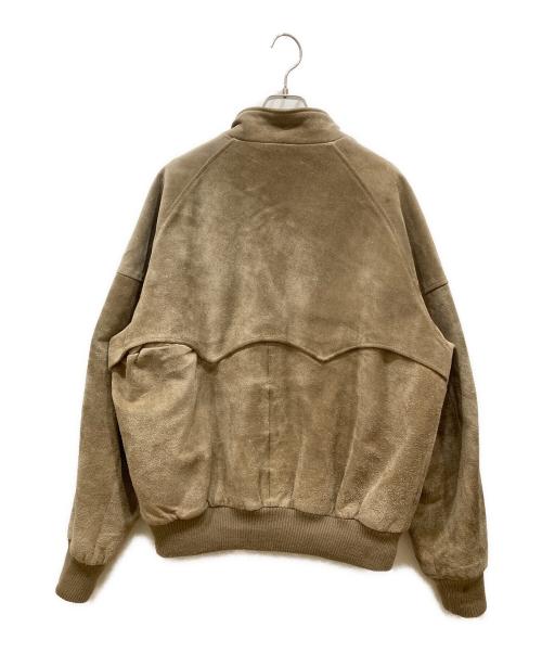 THE FOX COLLECTION（ザフォックス コレクション）the fox collection (ザフォックス コレクション) スタンドカラーレザージャケット ベージュ サイズ:SIZE XLの古着・服飾アイテム
