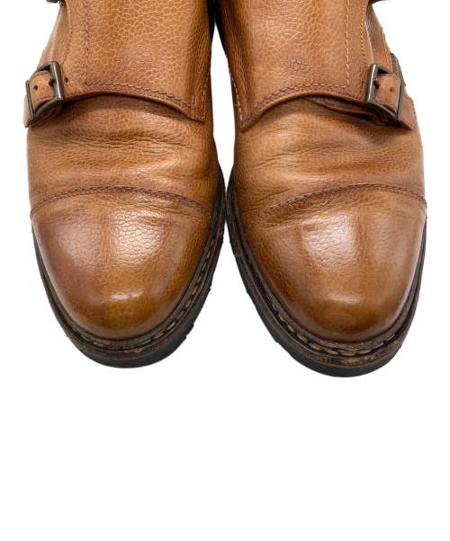 PARABOOT（パラブーツ）PARABOOT (パラブーツ) ダブルモンクストラップシューズ ブラウン サイズ:SIZE 8の古着・服飾アイテム