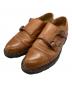 PARABOOT（パラブーツ）の古着「ダブルモンクストラップシューズ」｜ブラウン