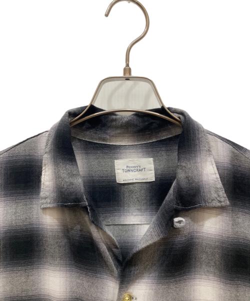 PENNEYS（ペニーズ）PENNEYS (ペニーズ) オンブレチェックシャツ ブラック サイズ:SIZE Sの古着・服飾アイテム