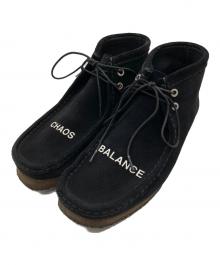 CLARKS×UNDERCOVER（クラークス×アンダーカバー）の古着「Wallaby Chaos/Balance スエードブーツ」｜ブラック