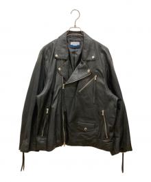 MAISON SPECIAL（メゾンスペシャル）の古着「Lamb leather Prime-Over Double Rider Jacket」｜ブラック