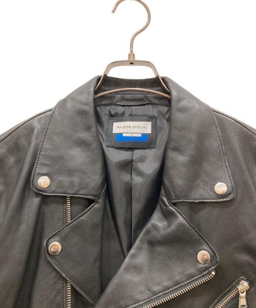 MAISON SPECIAL（メゾンスペシャル）MAISON SPECIAL (メゾンスペシャル) Lamb leather Prime-Over Double Rider Jacket ブラック サイズ:SIZE 01の古着・服飾アイテム
