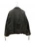 MAISON SPECIAL (メゾンスペシャル) Lamb leather Prime-Over Double Rider Jacket ブラック サイズ:SIZE 01：30000円