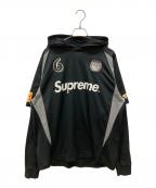 SUPREMEシュプリーム）の古着「Hooded Soccer Jersey」｜ブラック