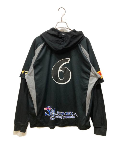 SUPREME（シュプリーム）Supreme (シュプリーム) Hooded Soccer Jersey ブラック サイズ:SIZE Mの古着・服飾アイテム