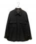 AURALEE（オーラリー）の古着「WOOL MAX GABARDINE SHIRTS」｜ブラック