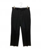 AURALEEオーラリー）の古着「WOOL MAX GABARDINE SLACKS」｜ブラック