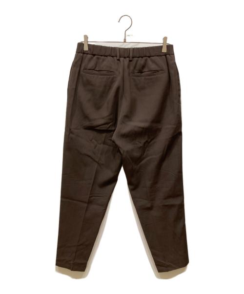 JIL SANDER（ジルサンダー）JIL SANDER (ジルサンダー) ウール ギャバジン テーパードパンツ ブラウン サイズ:SIZE 46の古着・服飾アイテム