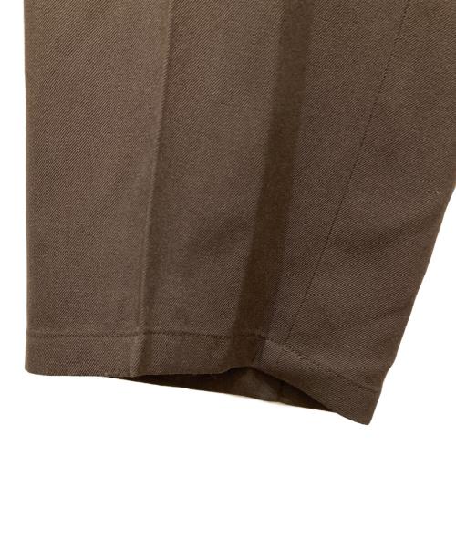 JIL SANDER（ジルサンダー）JIL SANDER (ジルサンダー) ウール ギャバジン テーパードパンツ ブラウン サイズ:SIZE 46の古着・服飾アイテム