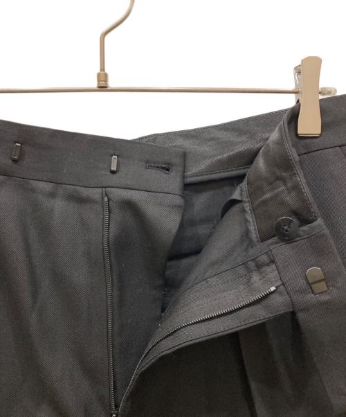 CELINE（セリーヌ）CELINE (セリーヌ) WAVEウールギャバジンツープリーツニューウェーブパンツ ブラック サイズ:SIZE 48の古着・服飾アイテム