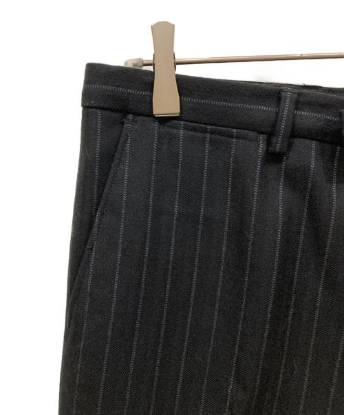 DRIES VAN NOTEN（ドリスヴァンノッテン）DRIES VAN NOTEN (ドリスヴァンノッテン) ストライプパンツ ブラック サイズ:SIZE 48の古着・服飾アイテム