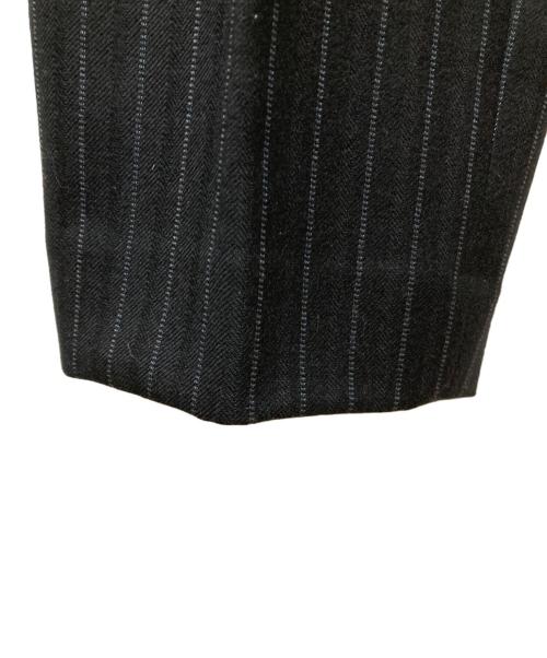 DRIES VAN NOTEN（ドリスヴァンノッテン）DRIES VAN NOTEN (ドリスヴァンノッテン) ストライプパンツ ブラック サイズ:SIZE 48の古着・服飾アイテム