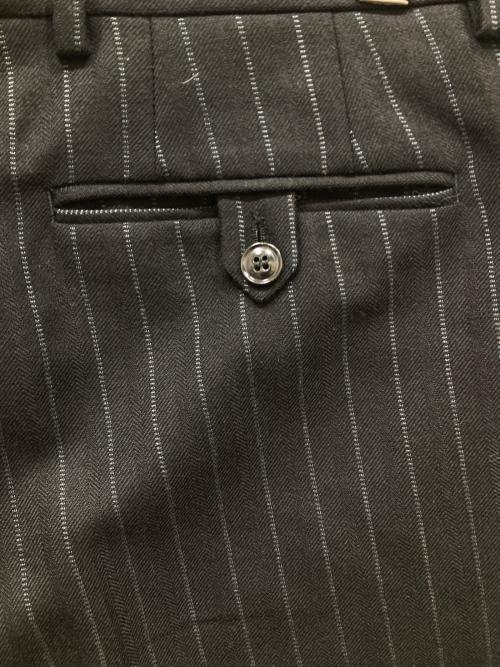 DRIES VAN NOTEN（ドリスヴァンノッテン）DRIES VAN NOTEN (ドリスヴァンノッテン) ストライプパンツ ブラック サイズ:SIZE 48の古着・服飾アイテム