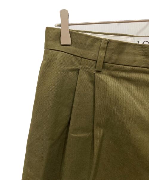 LOEWE（ロエベ）LOEWE (ロエベ) 2タックパンツ カーキ サイズ:SIZE 46の古着・服飾アイテム