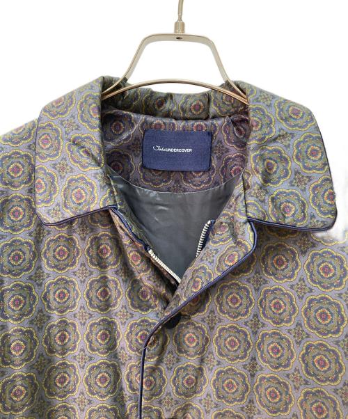 JohnUNDERCOVER（ジョンアンダーカバー）JohnUNDERCOVER (ジョンアンダーカバー) 小紋柄 パテッドシャツジャケット グレー サイズ:SIZE 3の古着・服飾アイテム