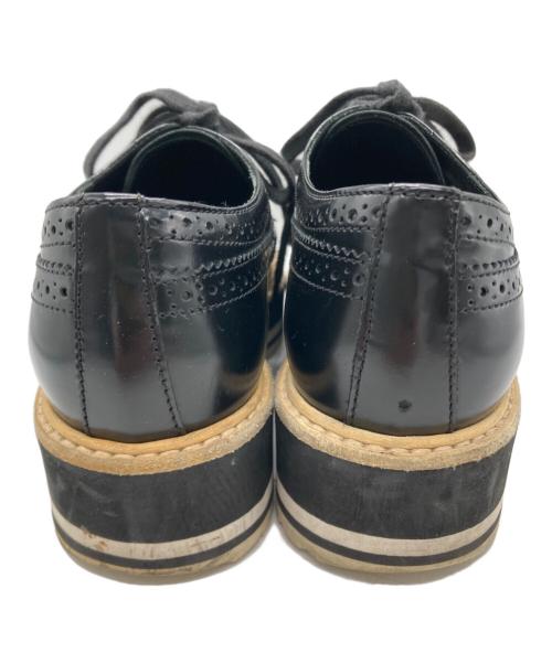 PRADA（プラダ）PRADA (プラダ) ウィングチップシューズ ブラック サイズ:SIZE 35の古着・服飾アイテム