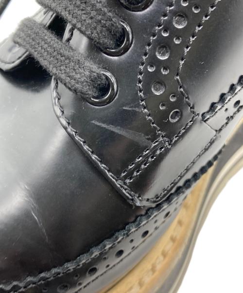 PRADA（プラダ）PRADA (プラダ) ウィングチップシューズ ブラック サイズ:SIZE 35の古着・服飾アイテム