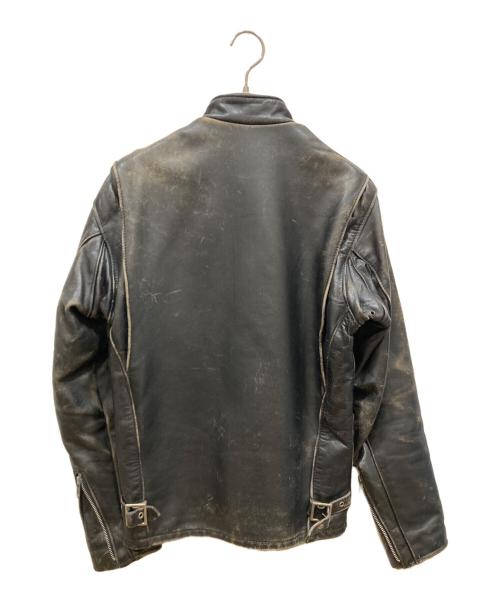 Schott（ショット）Schott (ショット) スタンドカラーシングルライダース ブラック サイズ:SIZE 34の古着・服飾アイテム