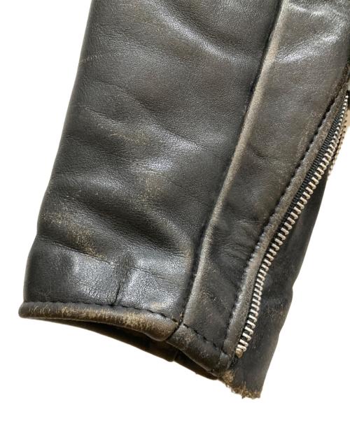 Schott（ショット）Schott (ショット) スタンドカラーシングルライダース ブラック サイズ:SIZE 34の古着・服飾アイテム