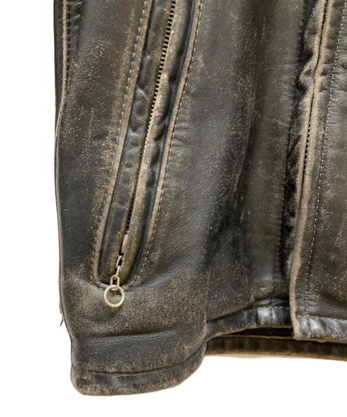 Schott（ショット）Schott (ショット) スタンドカラーシングルライダース ブラック サイズ:SIZE 34の古着・服飾アイテム