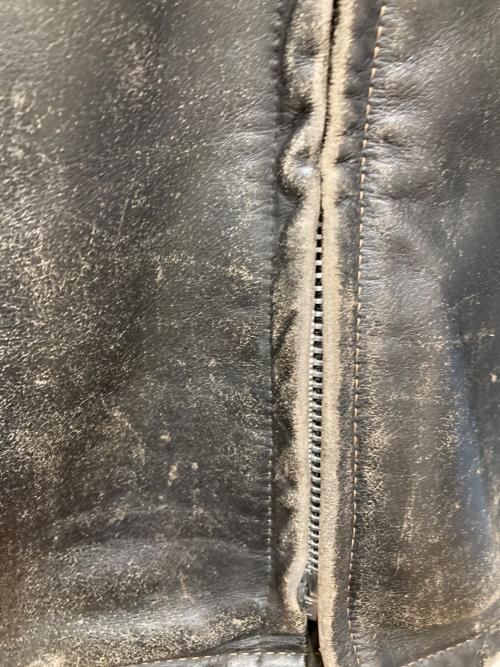 Schott（ショット）Schott (ショット) スタンドカラーシングルライダース ブラック サイズ:SIZE 34の古着・服飾アイテム