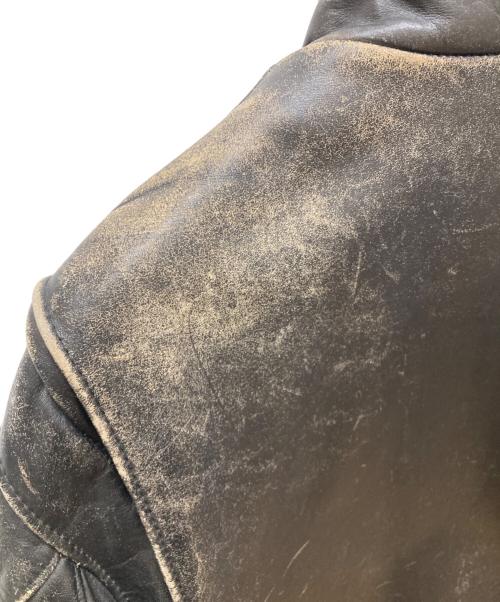 Schott（ショット）Schott (ショット) スタンドカラーシングルライダース ブラック サイズ:SIZE 34の古着・服飾アイテム