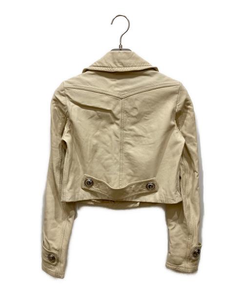 BURBERRY PRORSUM（バーバリープローサム）BURBERRY PRORSUM (バーバリープローサム) レザージャケット アイボリー サイズ:不明の古着・服飾アイテム