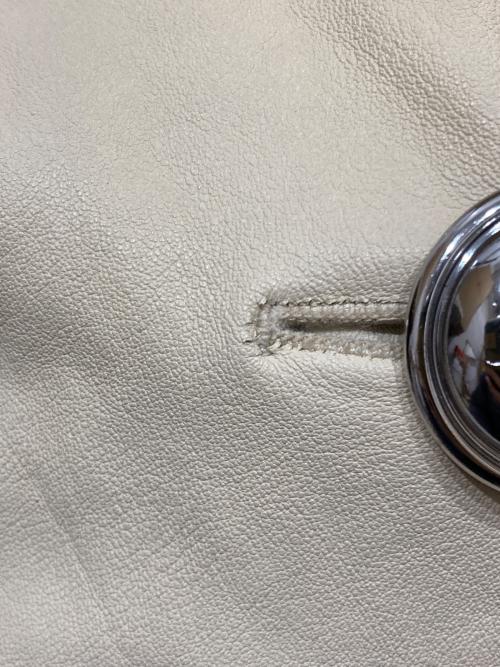 BURBERRY PRORSUM（バーバリープローサム）BURBERRY PRORSUM (バーバリープローサム) レザージャケット アイボリー サイズ:不明の古着・服飾アイテム