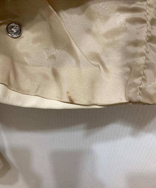BURBERRY PRORSUM（バーバリープローサム）BURBERRY PRORSUM (バーバリープローサム) レザージャケット アイボリー サイズ:不明の古着・服飾アイテム