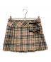 BURBERRY BLUE LABEL（バーバリー ブルー レーベル）の古着「ノバチェックミニスカート」｜ベージュ