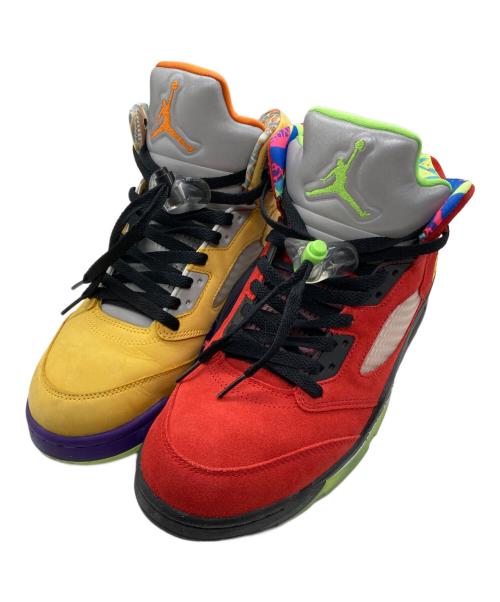 NIKE（ナイキ）NIKE (ナイキ) Air Jordan 5 What The レッド×イエロー サイズ:SIZE 27.5cmの古着・服飾アイテム