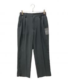 N.HOOLYWOOD（エヌ ハリウッド）の古着「DOUBLE TUCK TROUSERS」｜グレー